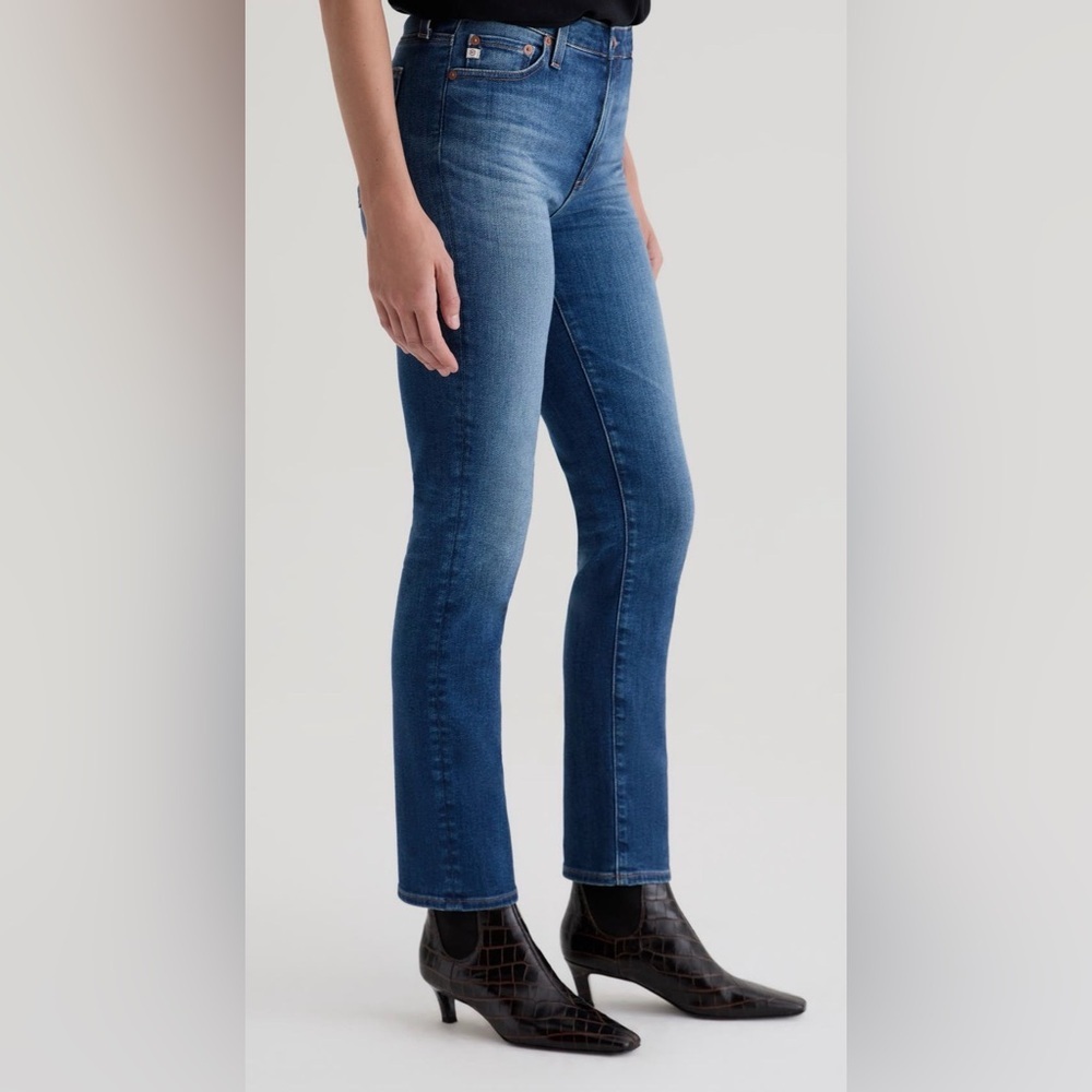 AG Adriano Goldschmied Mid Rise Slim Jeans - Blue - Picture 3 of 8